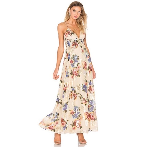 Free People Shadows Printed Gown size 8 - Picture 2 of 7